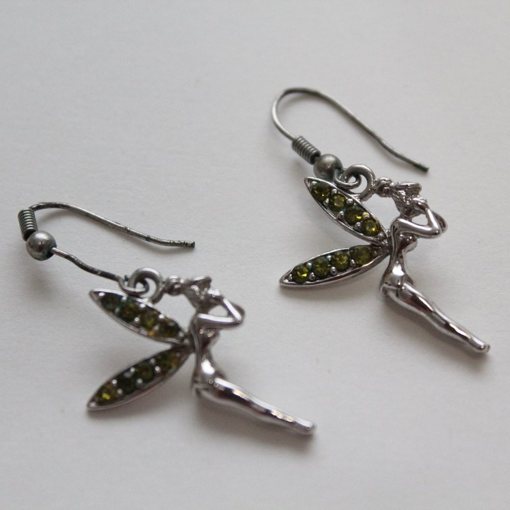 Tinkerbell Fairy Pierced Earrings